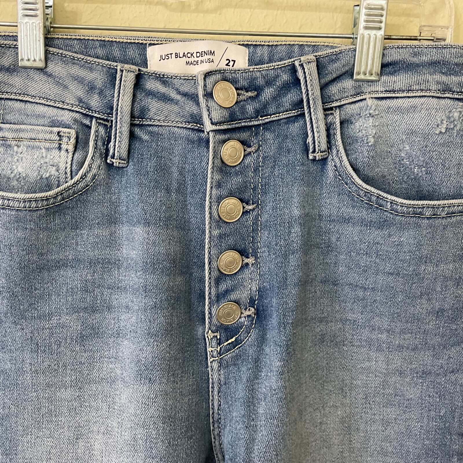 Just Black Denim Jeans Women’s Size 27 High Rise Skinny Button Fly USA eBay