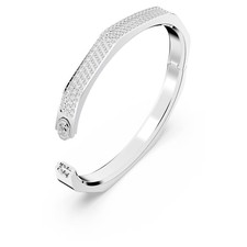Dextera White Rhodium Plated Bangle Octagon Shape New
