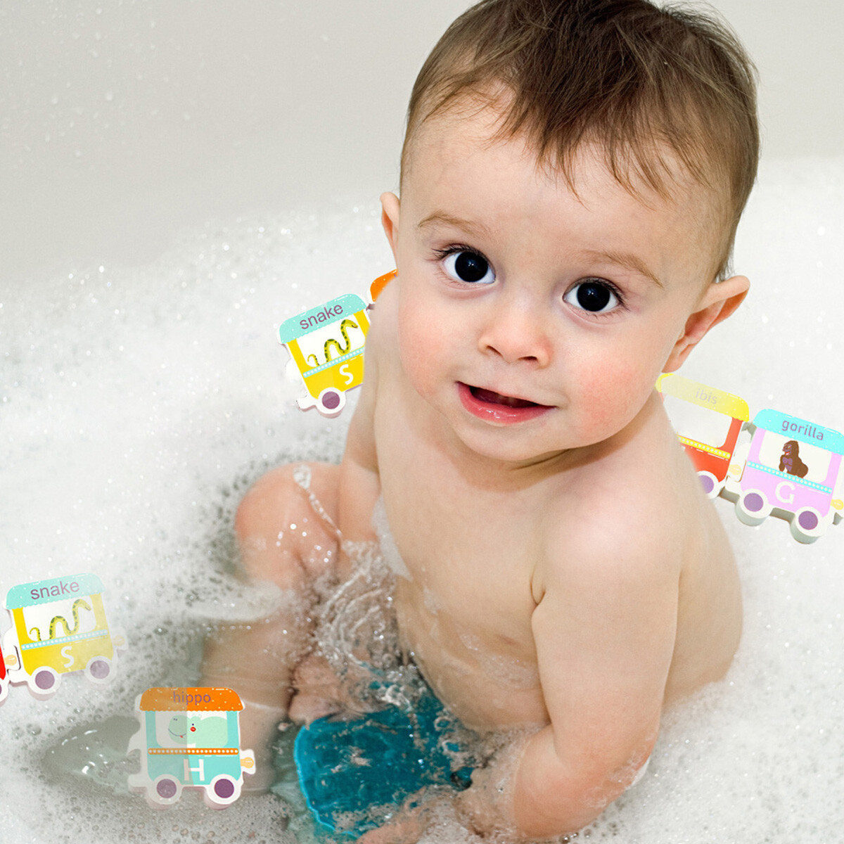 Floating Alphabet Train Bath Toy Early Educational Floating Bathtub Toy