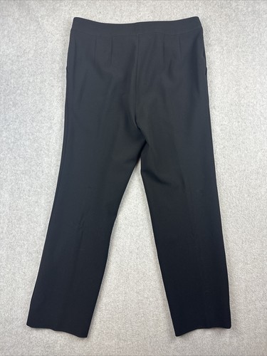 St John Caviar Pants Womens 8 Black Straight Leg Trousers Career Stretch USA - Bild 7 von 7