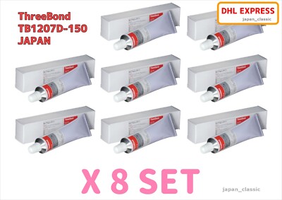 1207D THREEBOND SILICONE LIQUID GASKET SILVER HIGH TEMP HIGH VISCOSITY 150g X 8