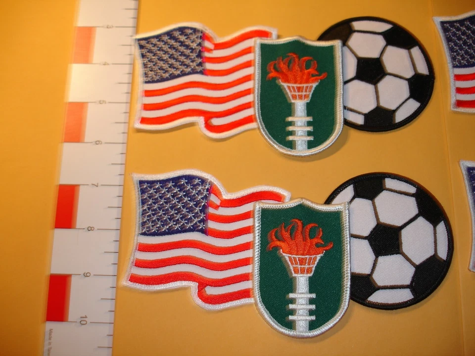 USA Flag with Soccer patch collection 8 total patches - Image 2 of 4