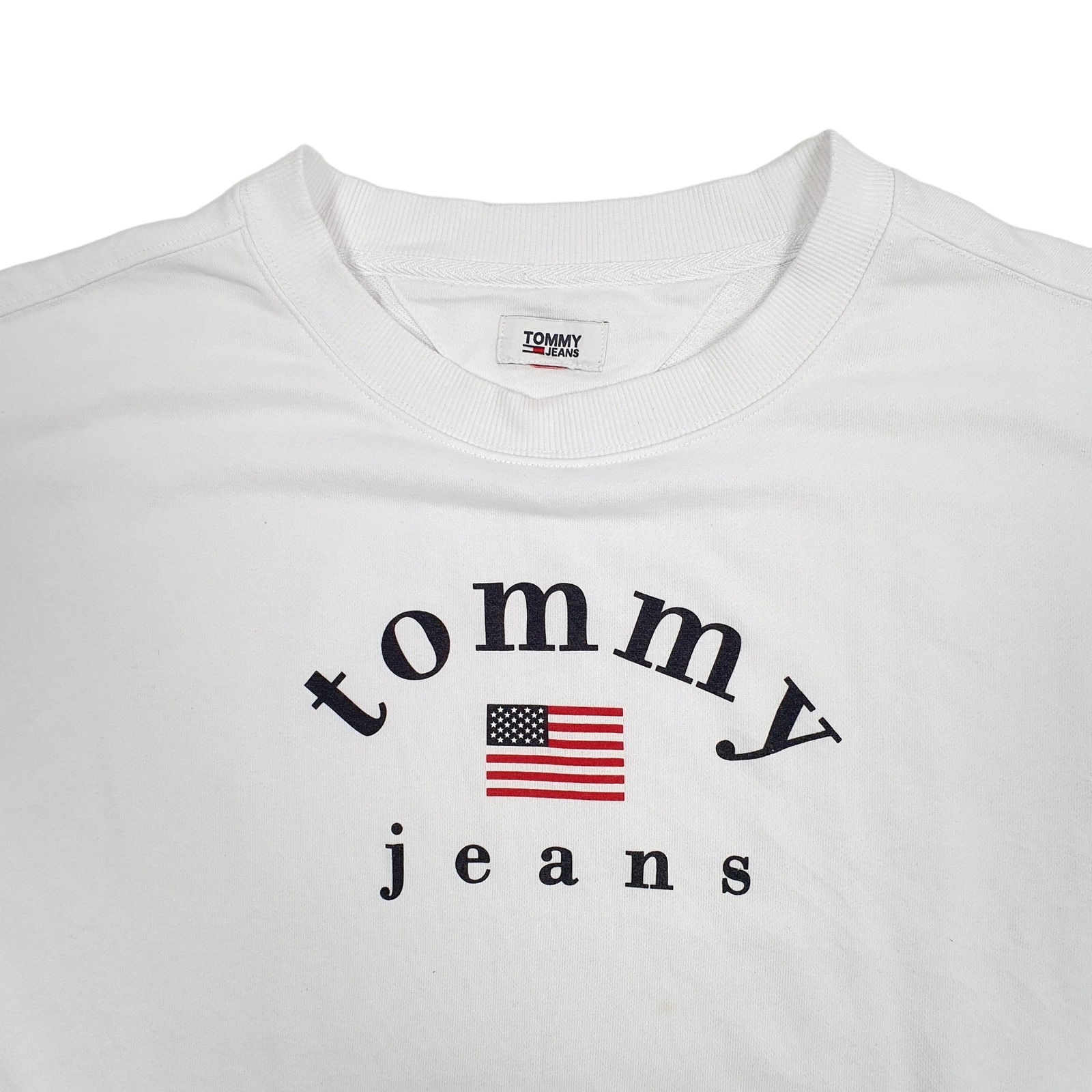 TOMMY HILFIGER Crewneck Spellout Jumper Sweatshirt Mens XXL image 2