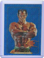 Namor 2024 Marvel Masterpieces '92 Platinum Blue Traxx #57