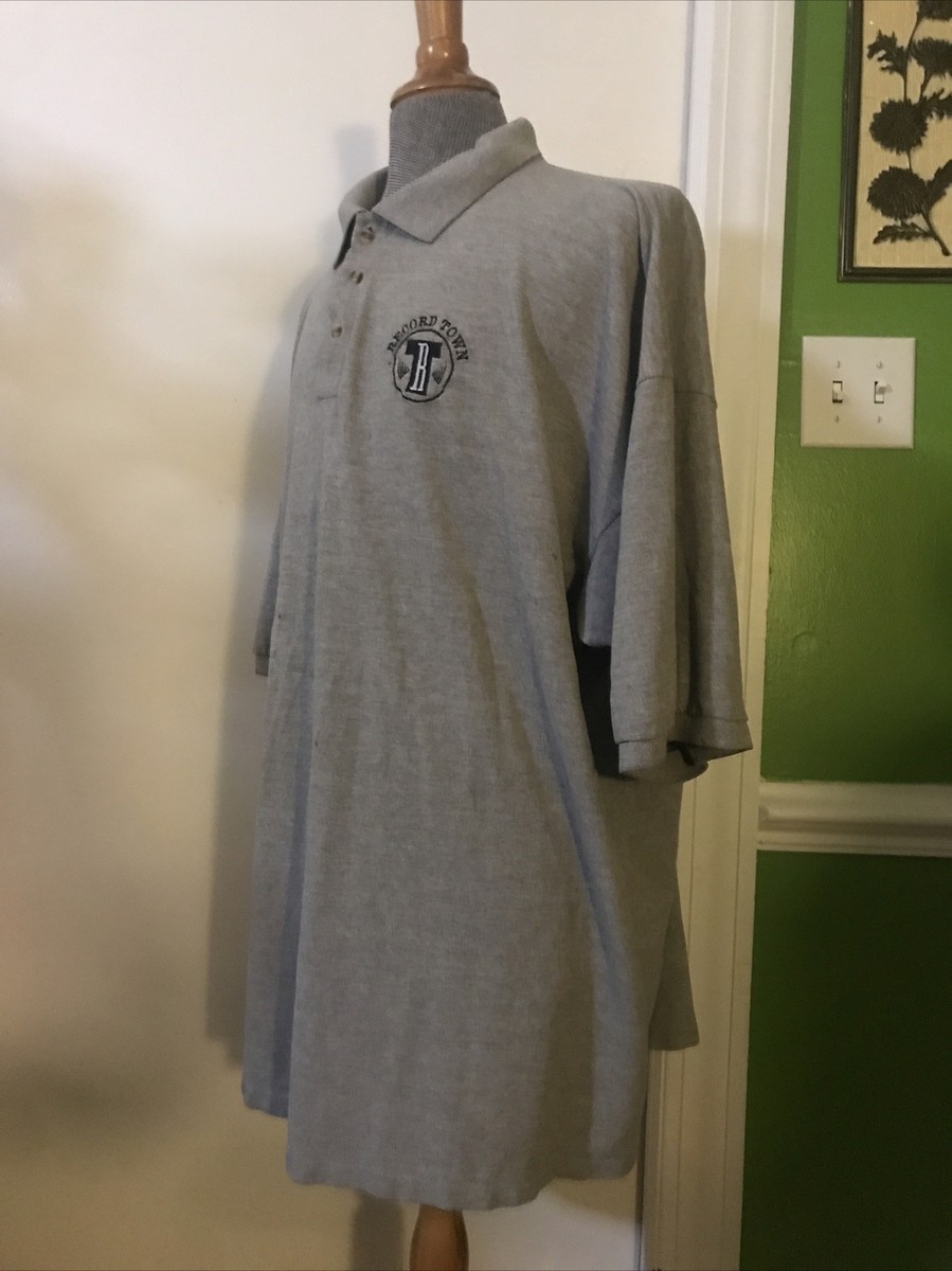 Record Town, Employee/Staff Collared, Shirt, 3X, Vintage View 3