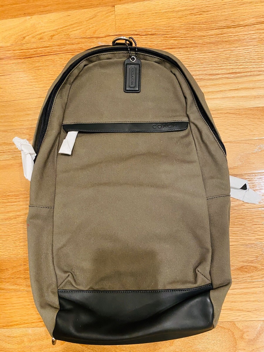 coach backpack mens green Outlet Sprint its crafted from soft pebble leather Green Styles for Men |
