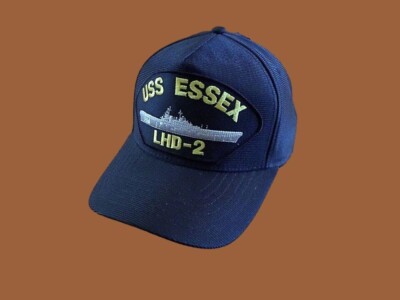USS ESSEX LHD-2 U.S NAVY SHIP HAT U.S MILITARY OFFICIAL BALL CAP