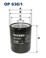 Filtron OP 636/1 ÖLfilter For Isuzu Mitsubishi Opel Vauxhall