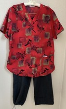 Cherokee Scrubs Top And Pants. Womens Size Medium