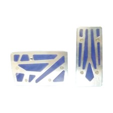 Copri pedali coperture auto cambio automatico freno acceleratore alluminio blu