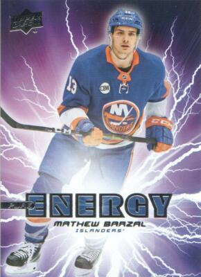 2019-20 Upper Deck Series 1 Pure Energy PE-12 Mathew Barzal - New York Islanders
