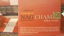 Golden Nag Champa Cones