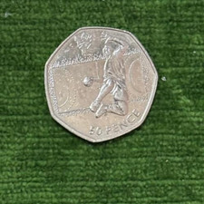Olympics 50p coin UK 2011 Handball circulated condition - Available on eBay