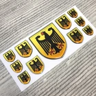 German coat of arms domed emblem decal stickers chrome car tuning