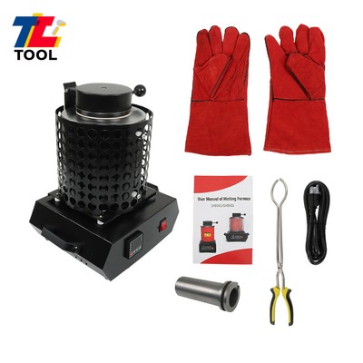 1400W 2012  Electric Gold Melting Furnace Forge kit 110V Mesh Crucible 2012 