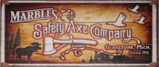 Marbles Décor Safety Axe Wood Sign Company Artwork Dimensions 18" x 7.75" MR559