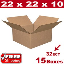 15 - 22x22x10 Cardboard Boxes Mailing Packing Shipping Box Corrugated Carton