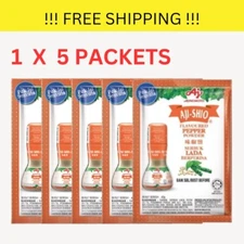 Ajinomoto Aji-Shio Flavoured White Pepper Refill Pack 40gx5packsFreeShipping NEW