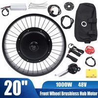 20" 48V 1000W Electric Bicycle Motor Front Wheel E-Bike Conversion Kit Fat Tire
