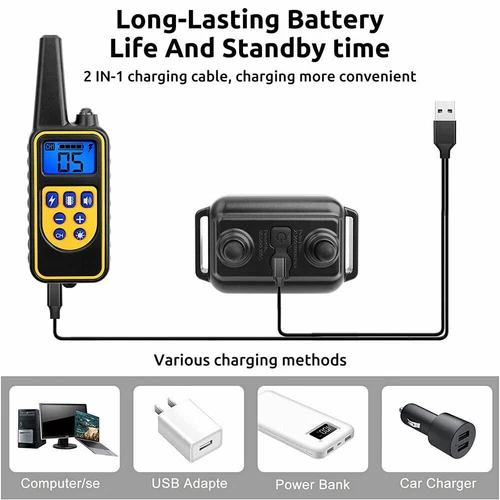 1000M Erziehungshalsband mit Vibration Ton e-Shock Hund Ausbildung Stromschlag - Bild 4 von 18