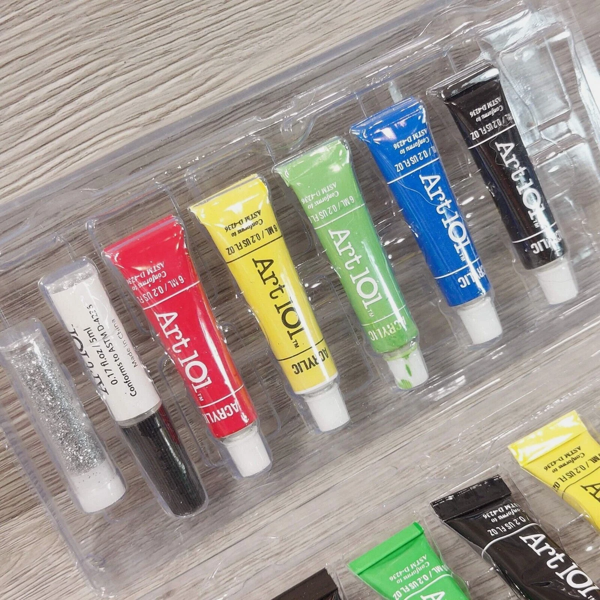 Art 101 Glitter Glue Arts & Crafts Kids Bold Colors 5 Bottles for sale