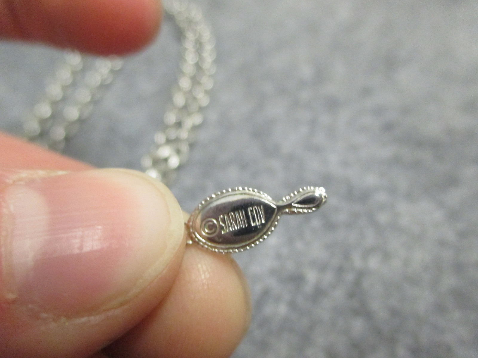 Sarah Coventry Fine Fashion Jewelry (2) Silver Tone Pendants w/ 24