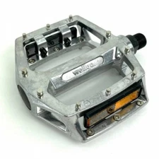 WELLGO LU-313 PRO PLATFORM PEDAL BMX 9/16" SILVER