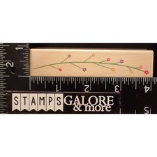 HERO ARTS RUBBER STAMPS F3248 FANCIFUL FLOWER FILAMENT BORDER 233