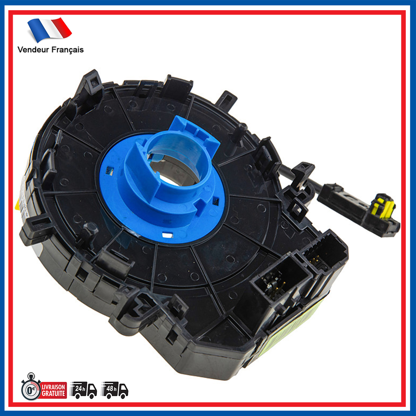 Contacteur tournant volant 934901J100 pour Hyundai i10 avec connexion stable ABS