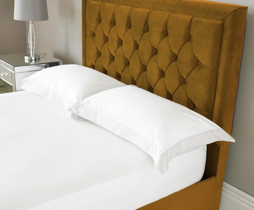 HILTON PLUSH VELVET BED FRAME 5 SIZES SINGLE - SUPER KING MATTRESS OPTION - Picture 21 of 42