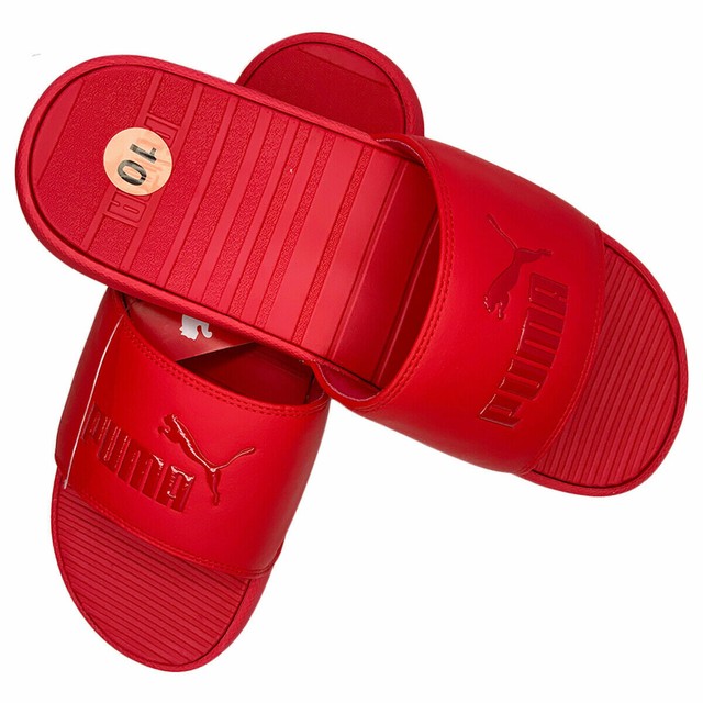 PUMA Cool Cat V Men Slides - Red Size 10 for sale online | eBay