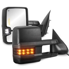 MOSTPLUS Power Heated Towing Mirrors Compatible with 2003 Standard, Black
