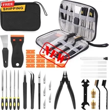 Kit de herramientas para impresora 3D, 34 piezas de accesorios para impresoras 3