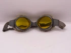 Goggles WW2 British military yellow tinted goggles fur lined