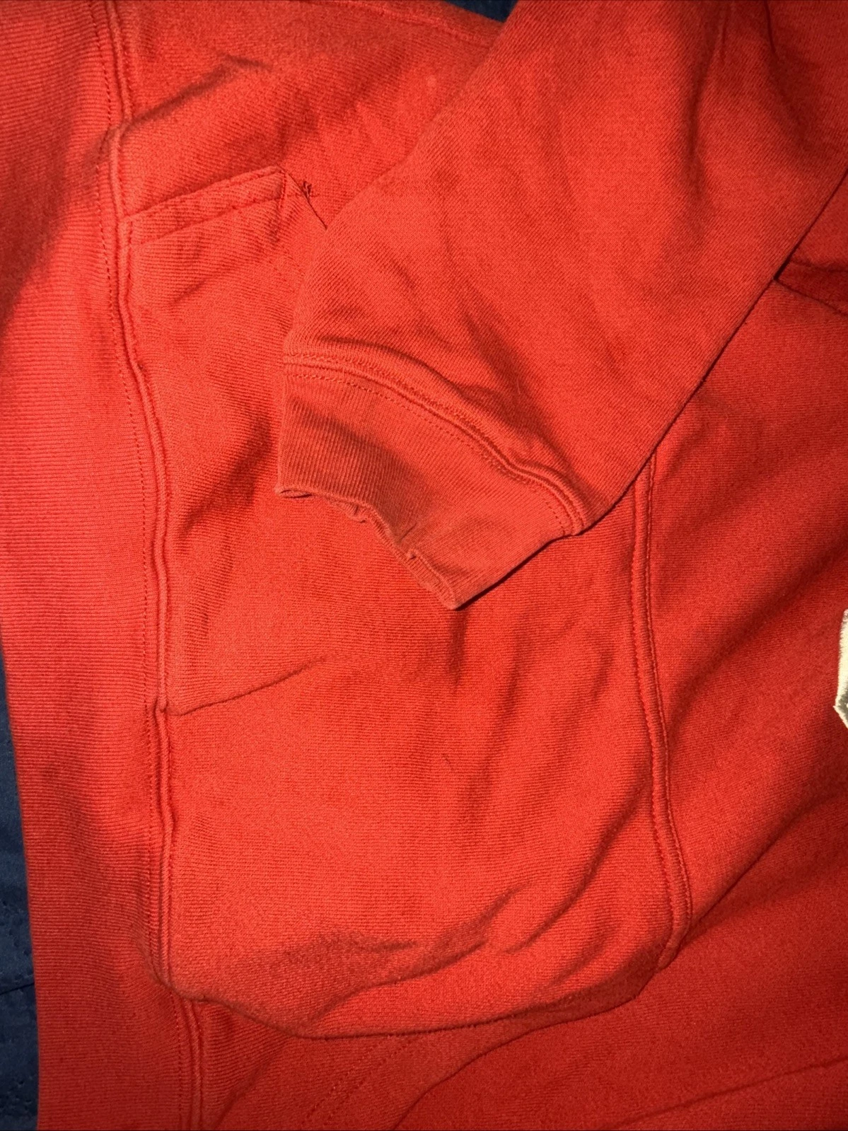 VETEMENTS Felpa con cappuccio NFL rossa giovanile taglia L Houston Texans