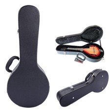 Glarry A Style Microgroove Leather Mandolin Carrying Case Durable