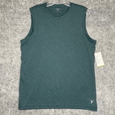 NWT Old Navy Active Core Sleeveless Tank Top Odor Control Fabric Mens M Teal