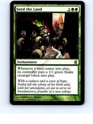 Seed the Land #146 Green Rare Saviors of Kamigawa MTG NP Near Mint or Better