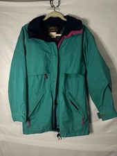 Rare VTG EDDIE BAUER Gore-Tex Hooded Windbreaker Rain Jacket 80s Womens SZ M