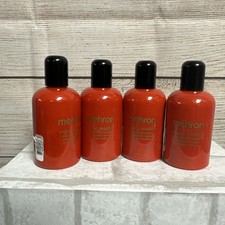 Mehron Liquid Makeup Body Paint 4.5 Fl Oz Red Professional Grade Makeup Lot Of 4
