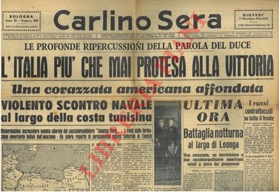 2. Weltkrieg - Italien strebt mehr denn je nach Sieg.