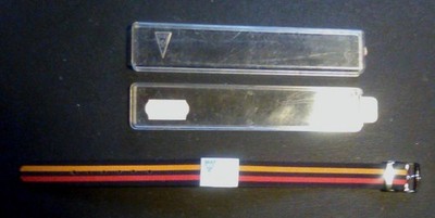 REWA * Dreifarbiges Uhren-Armband * NEU/ungetragen *  16 mm * Länge max. 240 mm