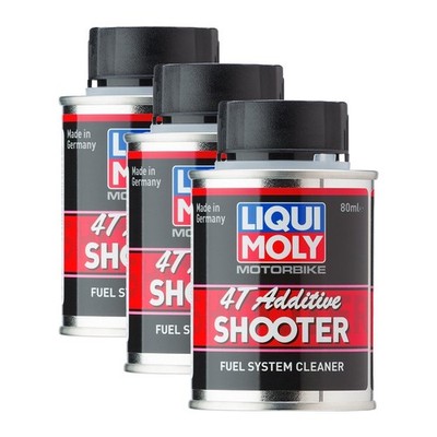 Liqui Moly 3x 3824 Motorbike 4T Motorcycle Shooter Petrol Additive Protection 80ml