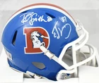 Rod Smith Ed McCaffrey Signed Broncos 75-96 Speed Mini Helmet - Beckett W Holo