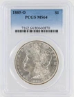 1885-O Morgan Dollar PCGS MS64 New Orleans Minted Silver Dollar No Reserve