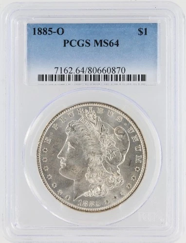 1885-O Morgan Dollar PCGS MS64 New Orleans Minted Silver Dollar No Reserve