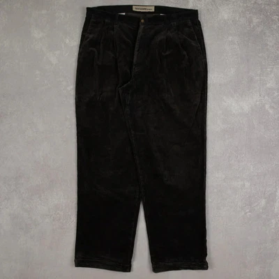Dockers Vintage Relaxed Fit Jumbo Cord Trousers W38 X L32 Men's Grey Corduroy - Image 1 of 4