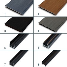 EasyComposite Fence Panel Samples / Fencing Boards Samples / Top Side Rail Sampl