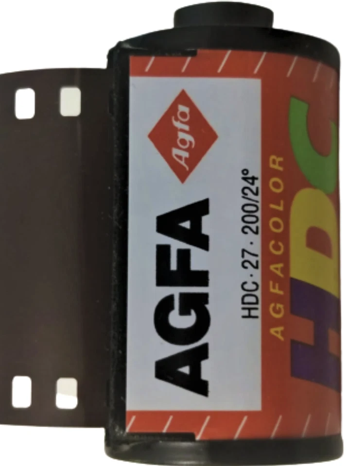AGFA HDC 100 - One Roll 35mm Color Film 24+3 = 27 Frames Black Case - Image 3 of 4