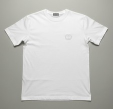 T-shirt uomo Dior Homme CD ricamata girocollo in cotone bianco - XS